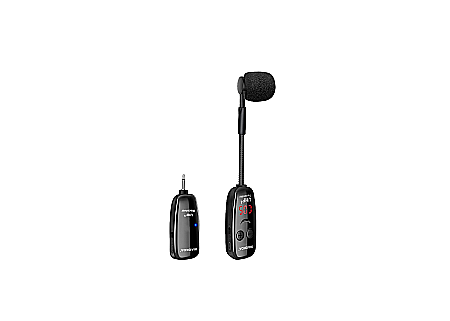 Lavaliere - Microfon wireless Xiaokoa N90 pentru instrumente muzicale, UHF, negru