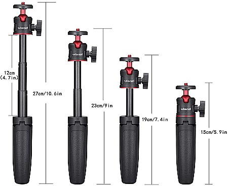 Mini trepied Ulanzi MT-08 cu filet si selfie stick pentru camere si telefoane [2]