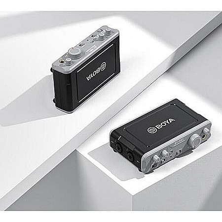 Mixer Audio BOYA BY-AM1 cu 2 Canale USB – Mixer Dual-Channel cu Intrări XLR și 6,35mm, Monitorizare Fără Latență și Alimentare Phantom 48V [4]