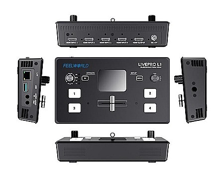 Mixer Video Profesional Feelworld LIVEPRO L1 – Comutator 4x HDMI, Monitorizare Live și Streaming USB 3.0 [4]