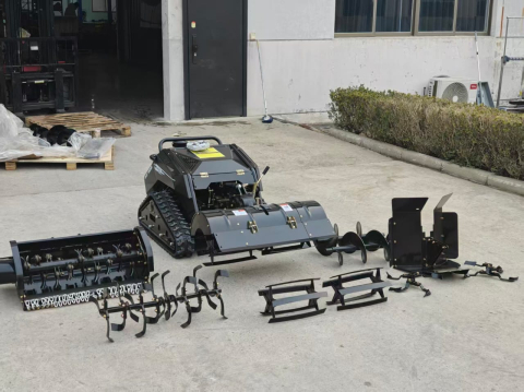 Motocultor multifuncțional pe șenile MDE1102-70 cu freză rotativă [1]