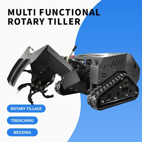 Motocultor multifuncțional pe șenile MDE1102-70 cu freză rotativă [6]