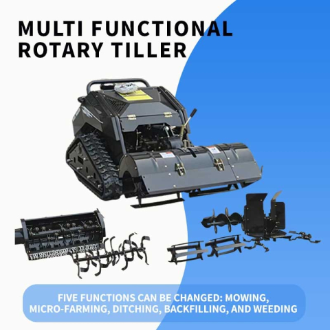 Motocultor multifuncțional pe șenile MDE1102-70 cu freză rotativă [5]
