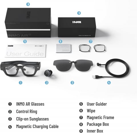 Ochelari AR INMO Air 2 – Asistent AI Integrat, Traducere în Timp Real, Filmare, Mirroring Wireless [4]