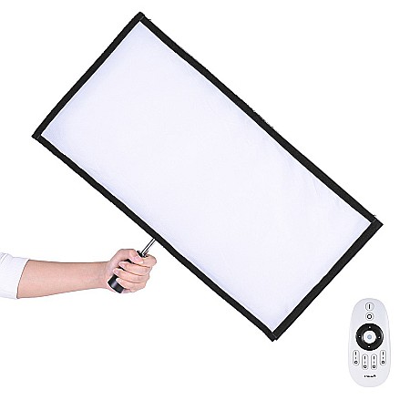 Professional Lamps for Video Shooting - Travor FL3060 Professional Flexible LED Panel – 448 LEDs, 85W, 8000LM, CRI 95+, 5500K for Filming and Photography