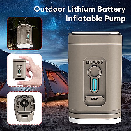 Pompa de aer reincarcabila electrica , ultra usoara, 3 in 1, pentru umflat/dezumflat saltele, vidat, portabila, reincarcare USB [4]