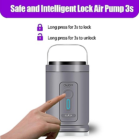 Pompa de aer reincarcabila electrica , ultra usoara, 3 in 1, pentru umflat/dezumflat saltele, vidat, portabila, reincarcare USB [3]