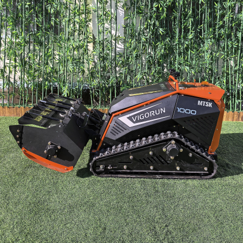 Robot de Tuns Iarbă MTSK1000 cu Tocător cu Ciocane 1000mm – Motor Loncin 27CP, Telecomandă 200m, Pantă 35° [4]