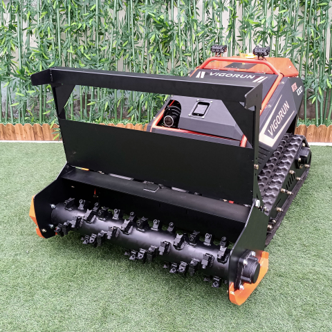 Robot de Tuns Iarbă MTSK1000 cu Tocător Forestier 1000mm – Motor Loncin 27CP, Telecomandă 200m, Pantă 35° [2]
