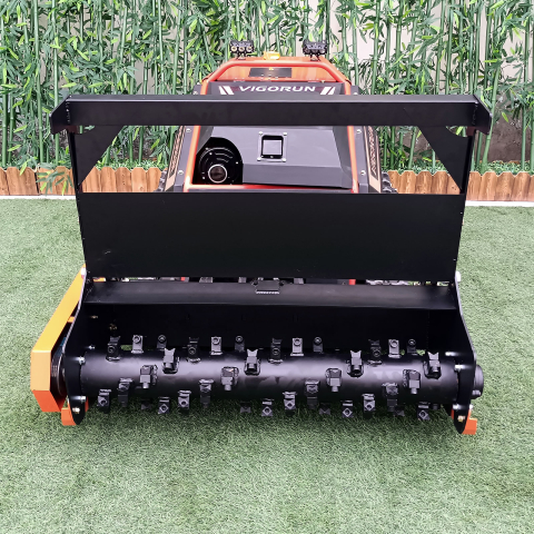 Robot de Tuns Iarbă MTSK1000 cu Tocător Forestier 1000mm – Motor Loncin 27CP, Telecomandă 200m, Pantă 35° [1]