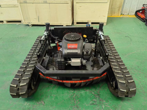Robot de Tuns Iarbă Profesional SAAO SH-800DL – Motor Loncin 22CP, Lățime Tăiere 800mm, Șenile Crawler, Telecomandă 680m, Pantă Max 45°, Tundere Vegetație Densă și Terenuri Dificile [5]