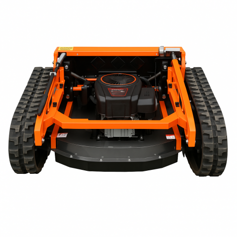 Robot de Tuns Iarbă Profesional SAAO SH-800DL – Motor Loncin 22CP, Lățime Tăiere 800mm, Șenile Crawler, Telecomandă 680m, Pantă Max 45°, Tundere Vegetație Densă și Terenuri Dificile [1]