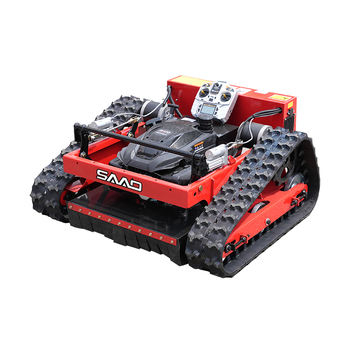 Lawn Mowing Robots - SAAO SH-550J – 9HP Lawn Mower Robot, 680m Remote Control, Crawler Tracks, 45° Slopes, Cuts Dense Vegetation