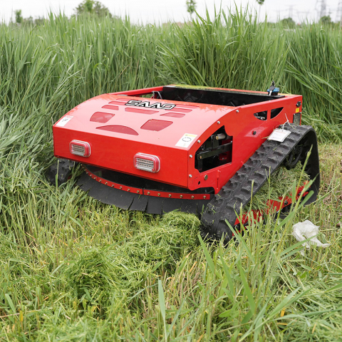 Robot de Tuns Iarbă SAAO SH-800L – 22CP, Telecomandă 680m, Șenile, Pante 45°, Tăiere Vegetație Densă [5]