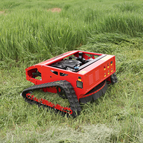 Robot de Tuns Iarbă SAAO SH-800L – 22CP, Telecomandă 680m, Șenile, Pante 45°, Tăiere Vegetație Densă [6]