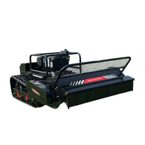 Echipamente Robotizate și Automatizate - Robot de Tuns Iarbă și Vegetație Densă cu Telecomandă – Diesel 22CP, Șenile, Lame Flail Y, Lățime Tăiere 1000mm, Pantă 50°, Eficiență 4500 m²/h