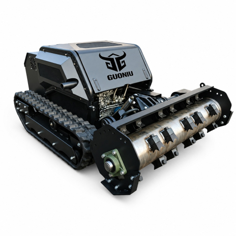 Roboți pentru Întreținerea Spațiilor Verzi - Robot profesional de tuns vegetație GUONIU 295-100T II, 23 CP, pe șenile