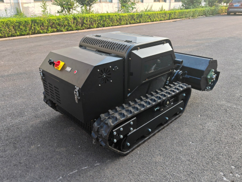 Robot profesional de tuns vegetație GUONIU 295-100T II, 23 CP, pe șenile [3]