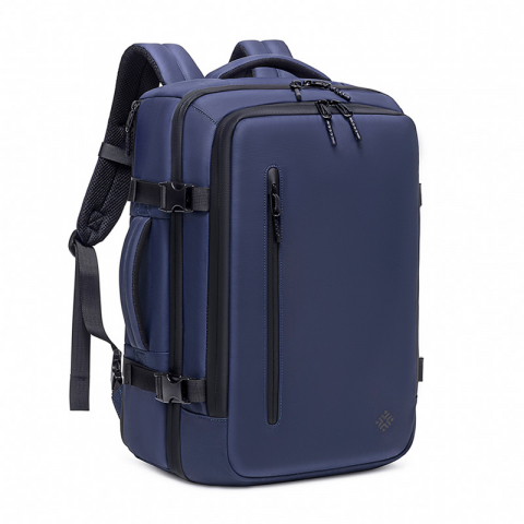Rucsac cu Vacuum, 22-45 L, Multifunctional, Rezistent la apa, Pompa de aer inclusa ,Laptop 15.6 inchi, 46x15x32 cm, Albastru [1]