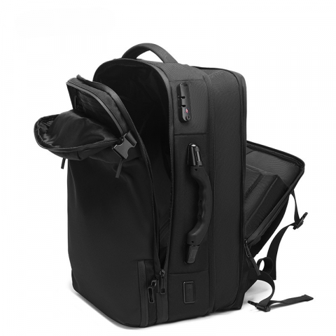 Rucsac cu Vacuum, 22-55 L, Multifunctional, Cantar incorporat, Pompa de aer inclusa ,Laptop 19 inchi, 52x22x32 cm, Negru [9]