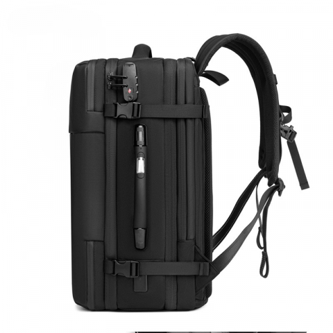 Rucsac cu Vacuum, 22-55 L, Multifunctional, Cantar incorporat, Pompa de aer inclusa ,Laptop 19 inchi, 52x22x32 cm, Negru [3]