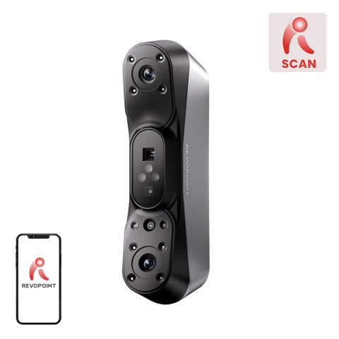 Scanere 3D - Scanner 3D Revopoint POP 4 Premium, precizie 0,03 mm, kit mobil