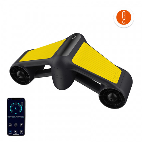 Gadgets - Geneinno S1-Plus Underwater Scooter – 50m Depth, 6.5 km/h Speed, 60min Runtime, 12kg Thrust, GoPro Compatible
