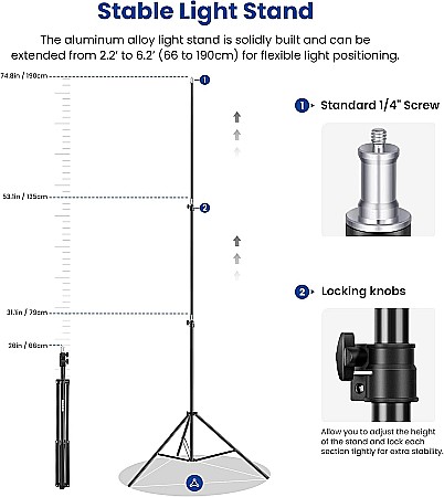 Set 2 lămpi profesionale cu LED, Neewer 660 Bi Color, 40W, 3200-5600K [3]