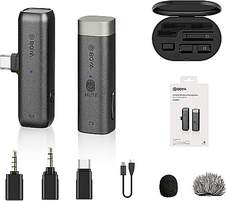 Set linie Boya BY-WM3U Wireless 2.4 GHz cu Microfon,USB-C [5]
