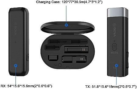 Set linie Boya BY-WM3U Wireless 2.4 GHz cu Microfon,USB-C [6]