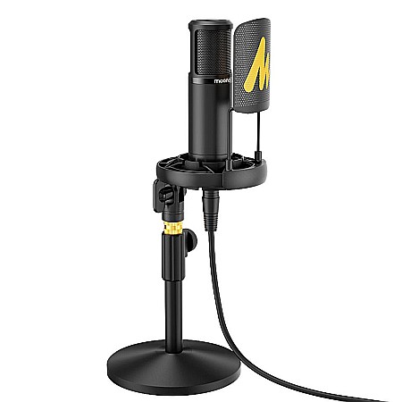 Set profesional Maono AME2A Sound card all in one, mixer, microfon XLR cardioid pentru podcast, live streaming [2]