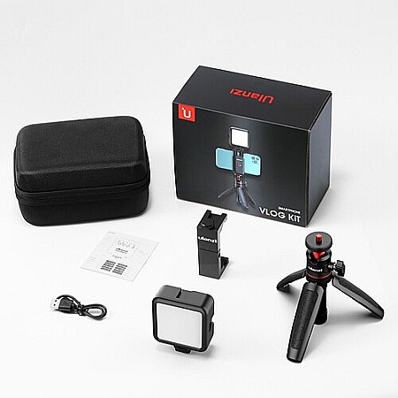 Set Vlogging 6 Ulanzi pentru Telefon - Mini trepied MT08, Suport Telefon ST02S, Lampa LED VL49 [7]
