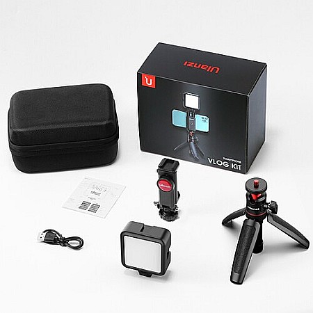 Set Vlogging 8 Ulanzi pentru Telefon - Mini trepied MT08, Suport Telefon ST06, Lampa LED VL49 [7]