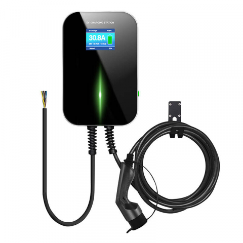 Cables and chargers for electric cars - Besen BS20 Charging Station, 22kW, LCD Screen