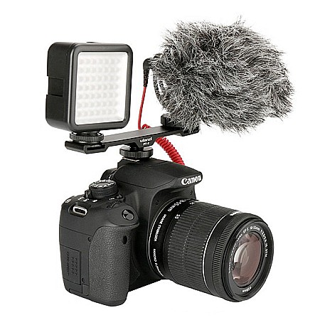 Suport dublu cu Patina pentru Accesorii compatibil DSLR, camere video, telefoane [3]