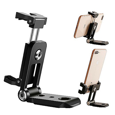 Suport metalic  de telefon si camere actiune pentru birou, trepied, DSLR, accesorii foto,  rotativ 360 grade [6]