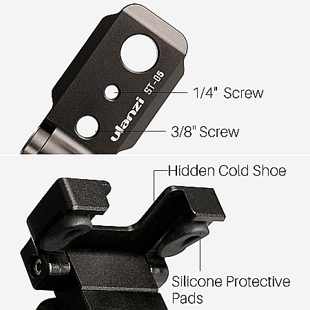 Suport metalic  de telefon si camere actiune pentru birou, trepied, DSLR, accesorii foto,  rotativ 360 grade [1]