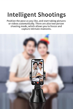 Suport smart, portabil pentru telefoane mobile cu detectare faciala si rotire 360 de grade [5]