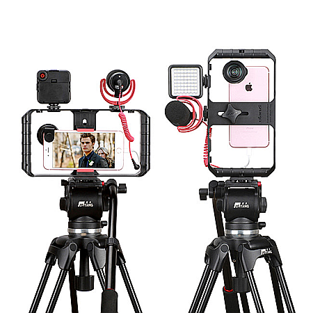 Suport stabilizator telefon U-RIG PRO pentru filmari interview, Video Rig [7]