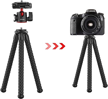 Trepied flexibil Ulanzi MT-33 ajustabil pentru telefon / camera cu cap rotativ [5]