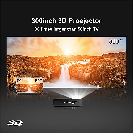Videoproiector smart, portabil, 3D BYINTEK UFO R15, 4k, 600 ANSI lumeni, Android, HDMI [4]