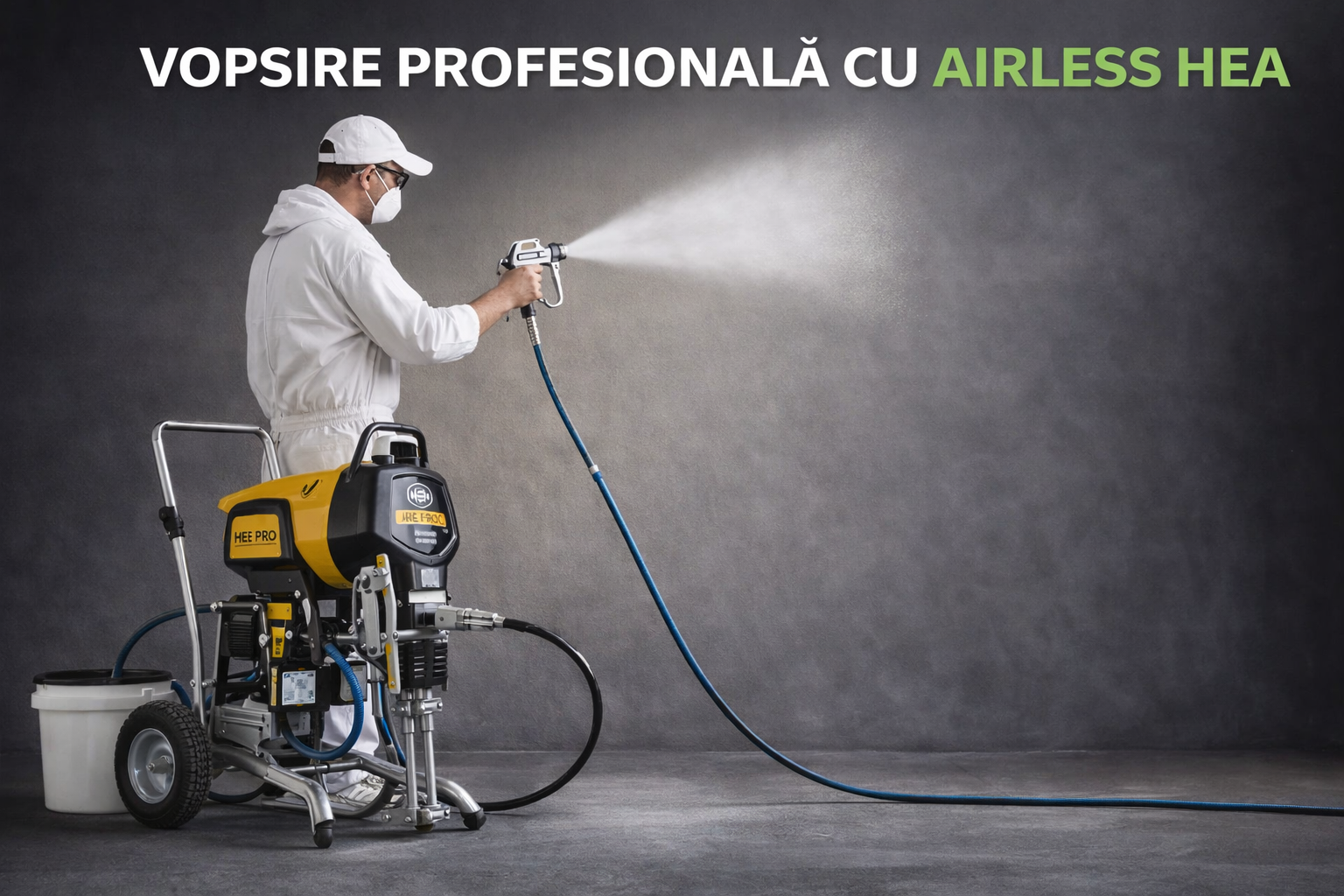 Airless HEA sau airless clasic? Cum alegi corect sistemul de vopsire pentru lavabilă, glet și finisaje rapide