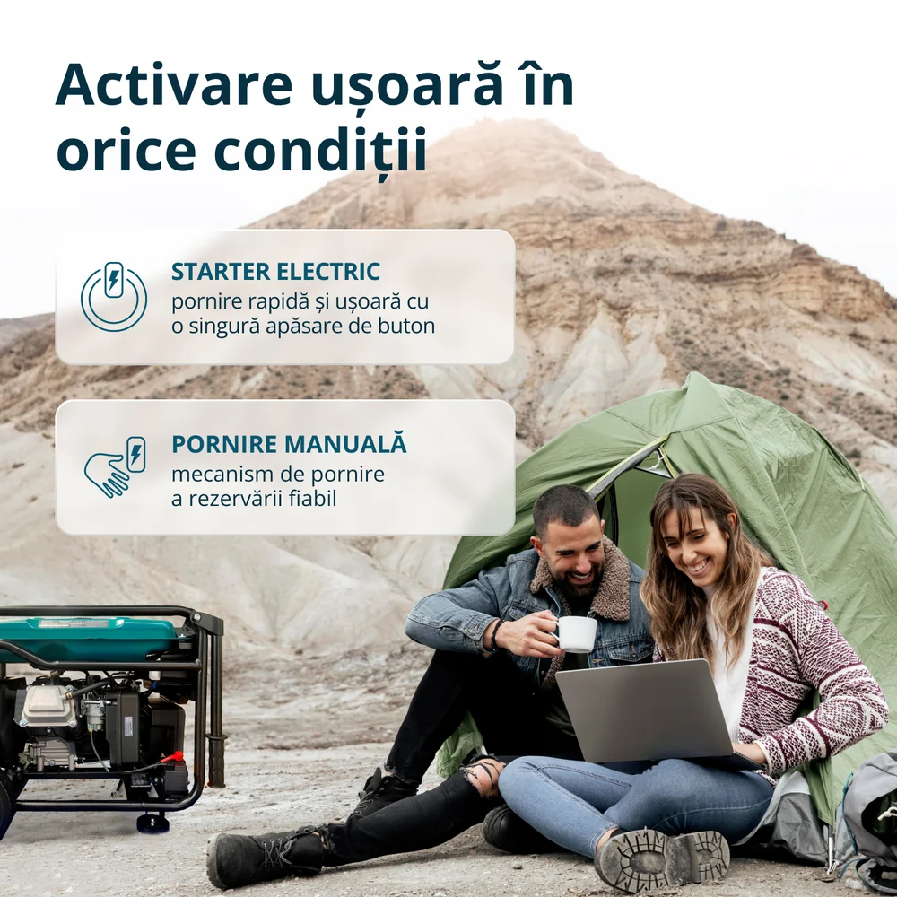 Generator inverter pe benzină Könner & Söhnen KS 6500iE, 6,5 kW [11]