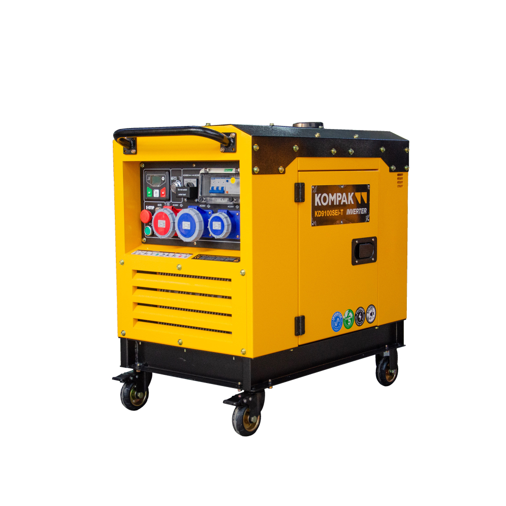 Generator inverter diesel KOMPAK KD9100SEI-T Full Power 230 400V 8,1 kVA insonorizat hibrid [2]