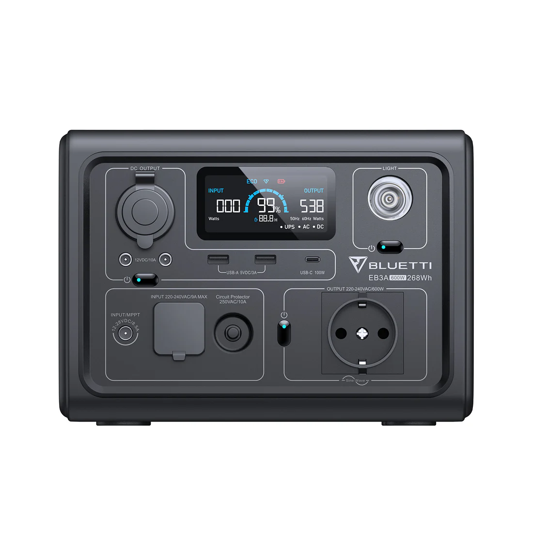 Statie de energie portabila BLUETTI EB3A 600W 268Wh [2]