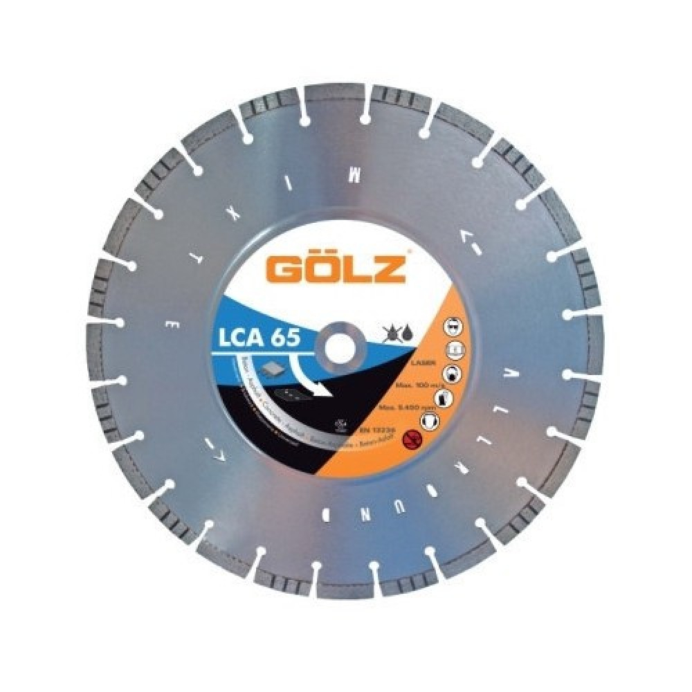 Disc diamantat pentru beton/asfalt GOLZ LCA 65-350, 350mm [1]