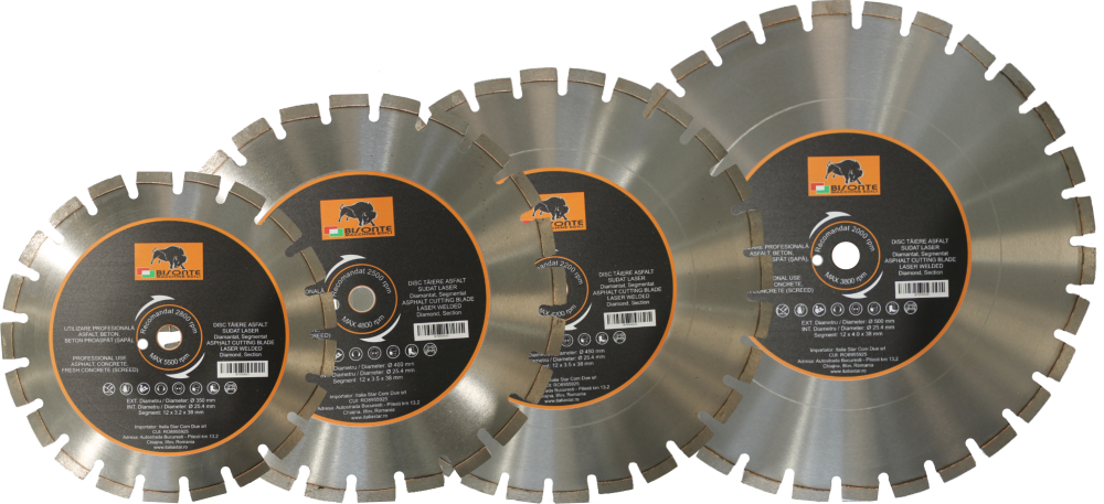 Disc diamantat Bisonte segmentat, pentru asfalt, beton proaspat (sapa), beton, Ø 450mm [2]