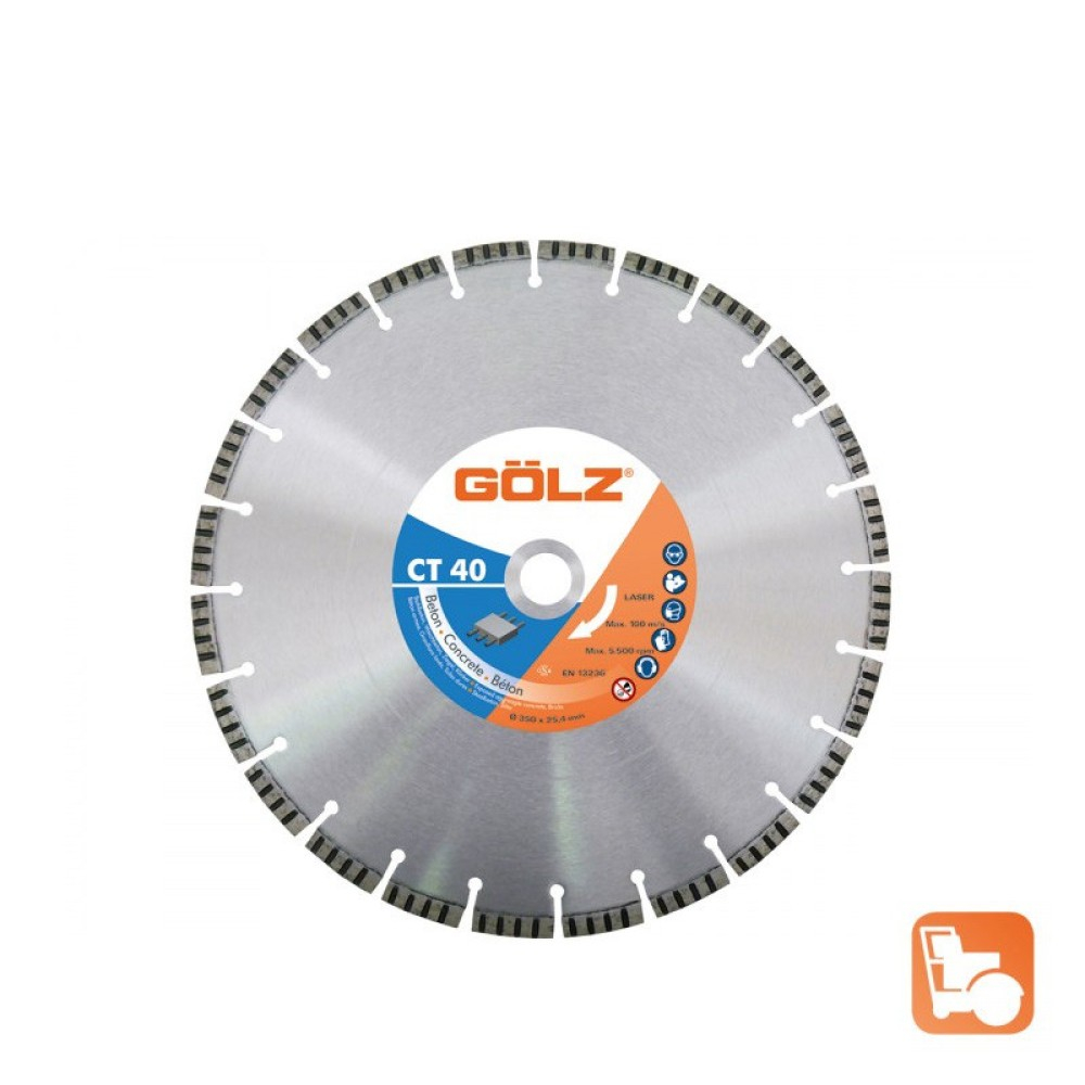 Disc diamantat pentru beton Premium GOLZ CT 40-450, 450mm [1]