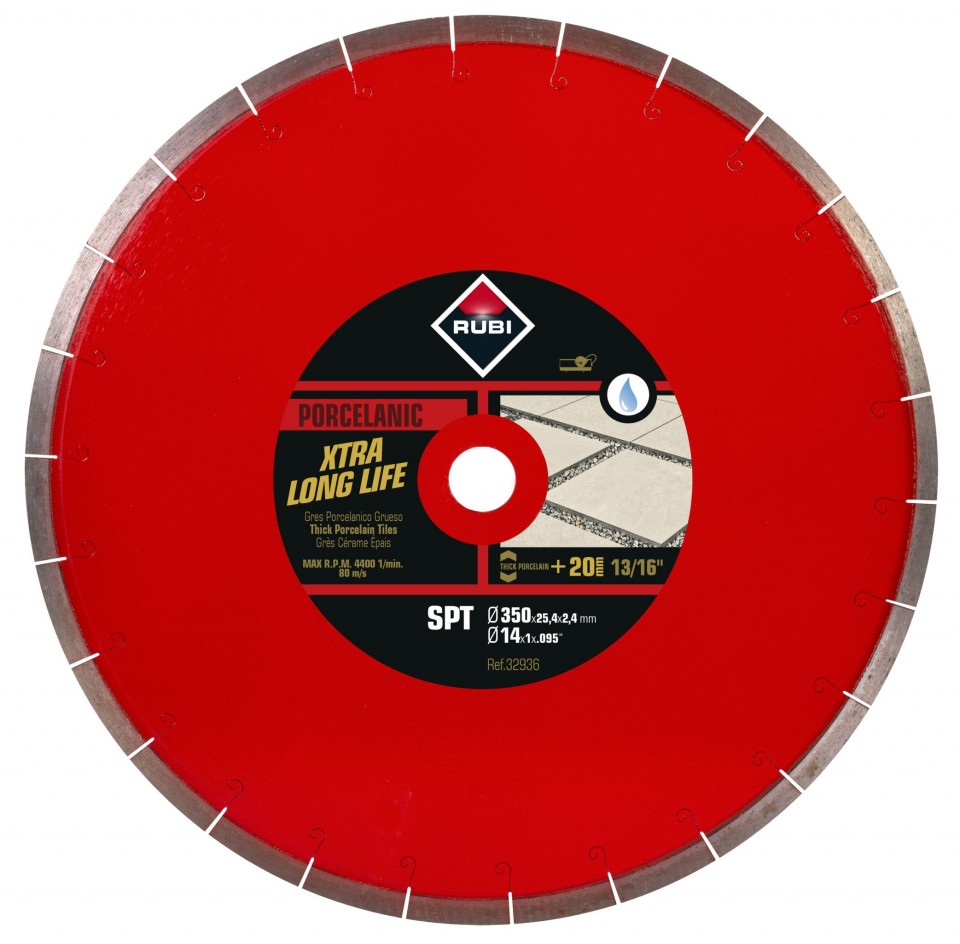 Disc diamantat pt. gresie portelanata 350mm, SPT 350 Premium - RUBI-32936 [1]
