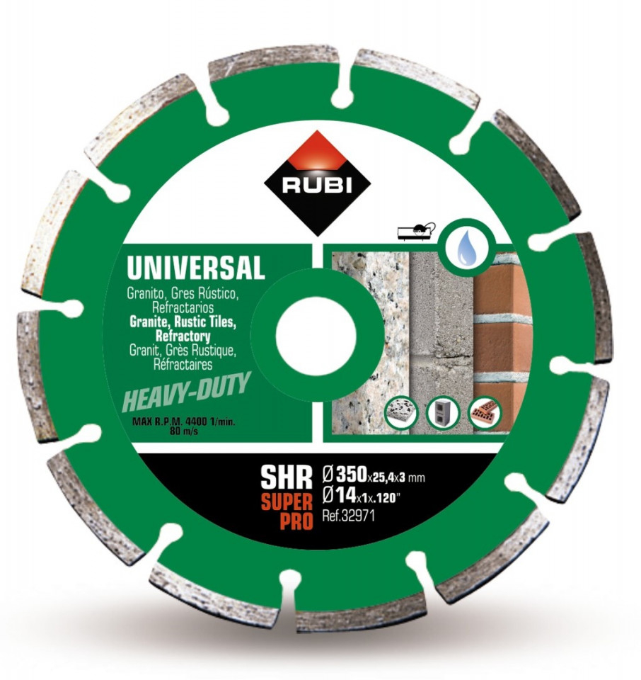 Disc diamantat pt. materiale de constructii 350mm, SHR 350 SuperPro - RUBI-32971 [1]